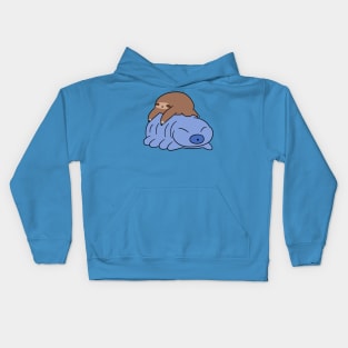 Little Sloth and Waterbear Kids Hoodie